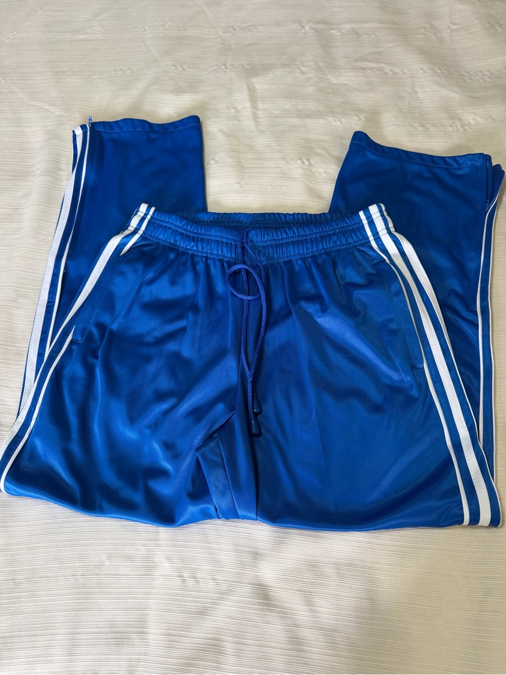 Haband Royal Blue Vintage “Active Joe” Joggers with White Side Stripes
